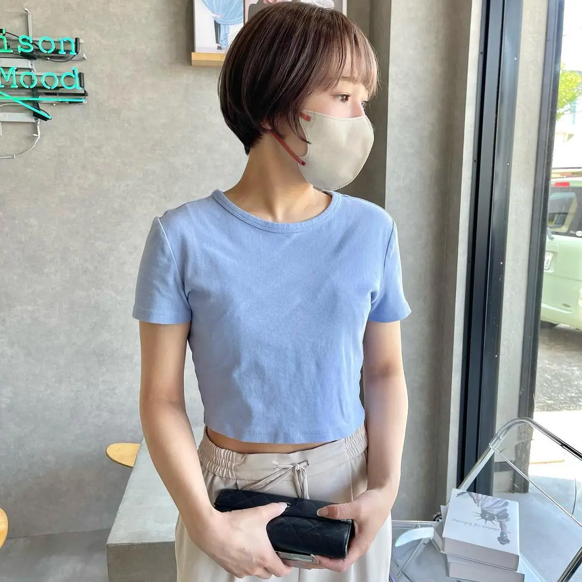 ショート ボブ ハイライト 髪質改善 韓国風ヘア レイヤーカット 河原 亮のヘアスタイル