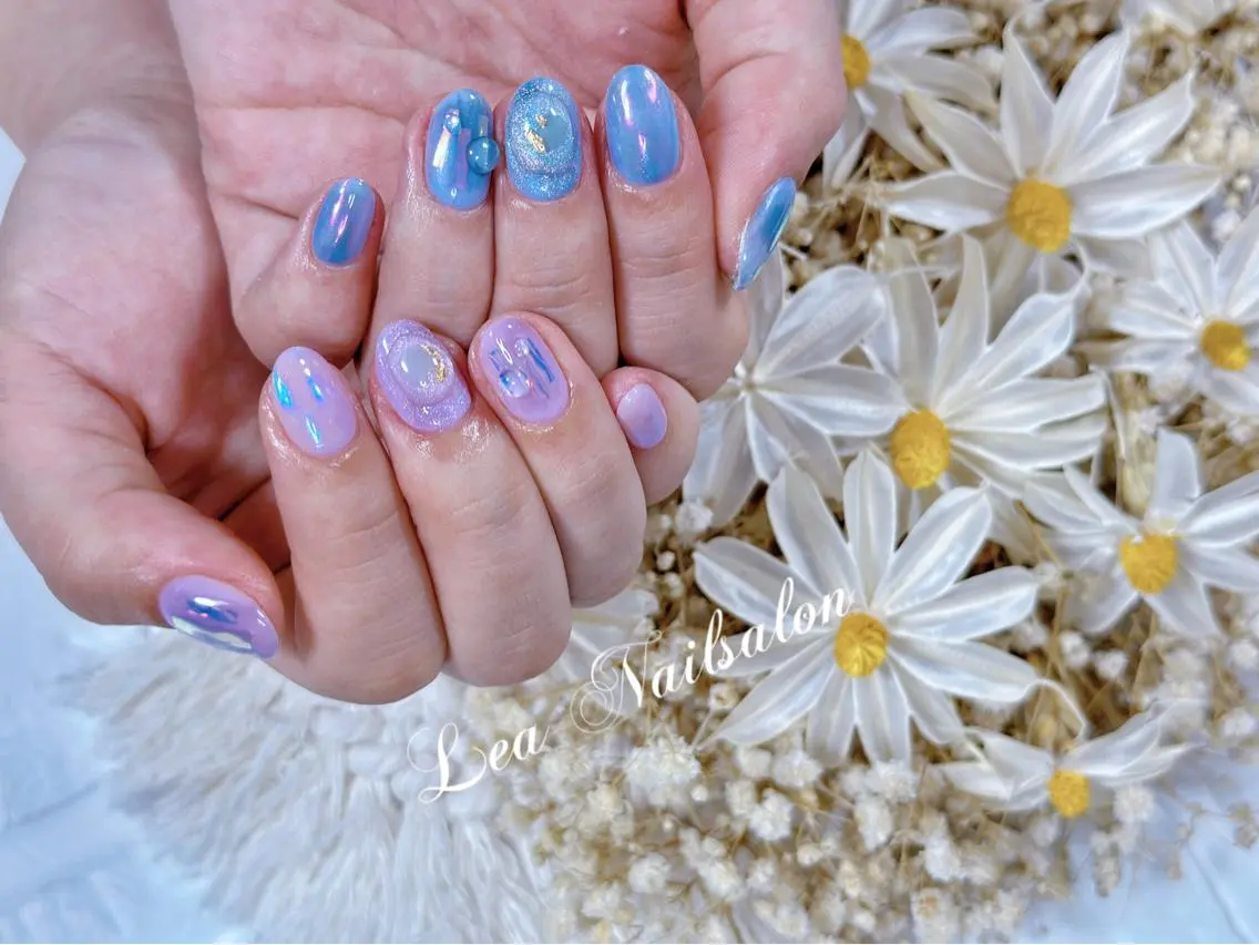 ショート カラー ネイル Le’a NailSalonのネイルデザイン