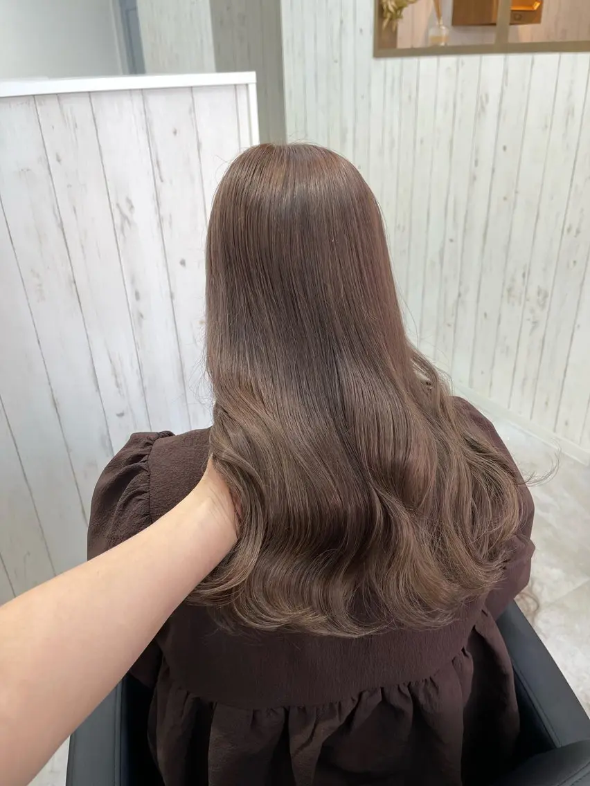 ロング カラー ヘアカラー 長野 愛莉のヘアスタイル