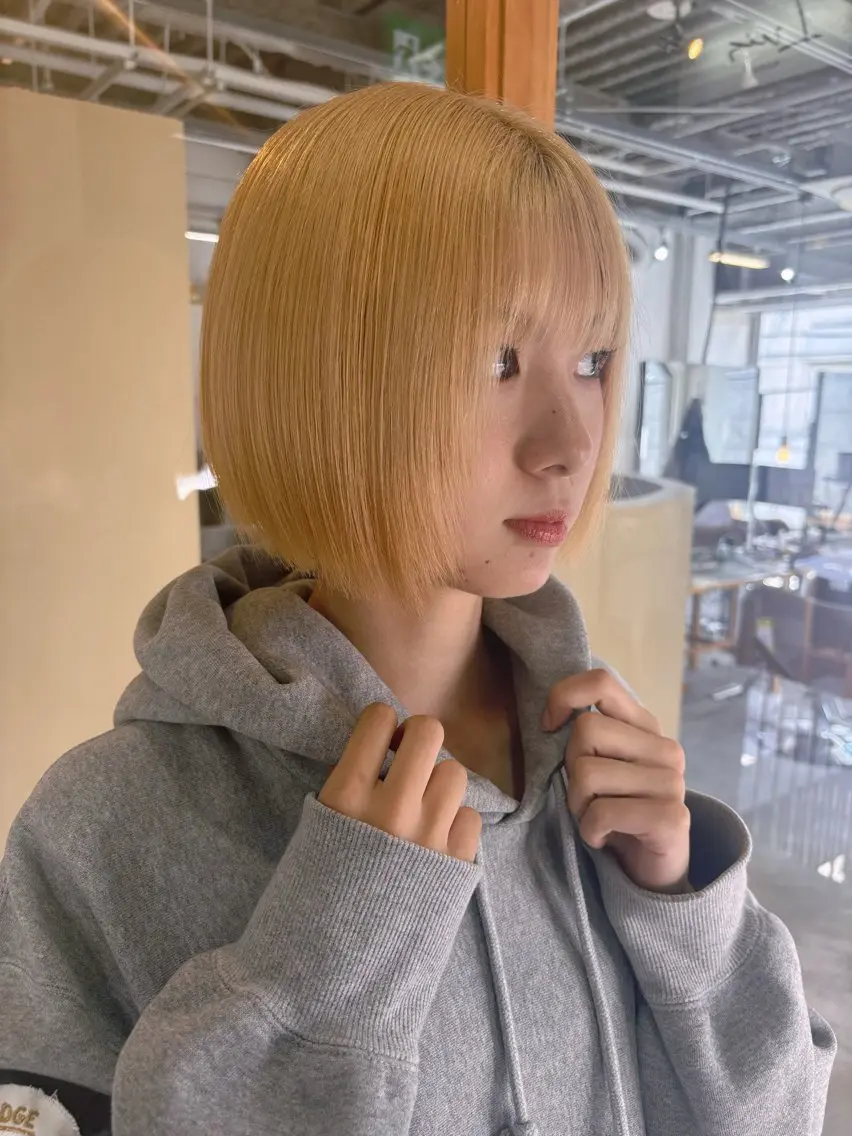 ショート 海外風ヘア 野田光也のヘアスタイル
