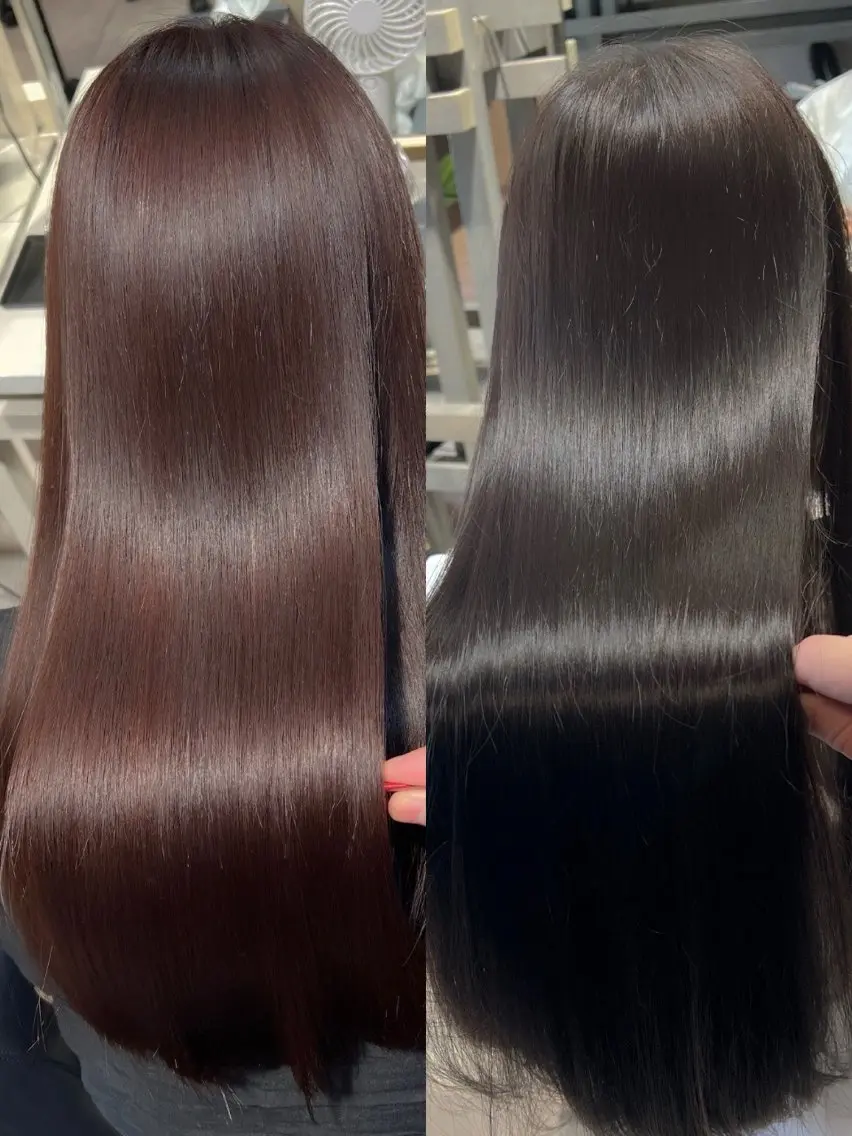 ロング カット ヘアカラー トリートメント ヘッドスパ 恵比寿韓国レイヤー× 艶透明感カラー大場のヘアスタイル