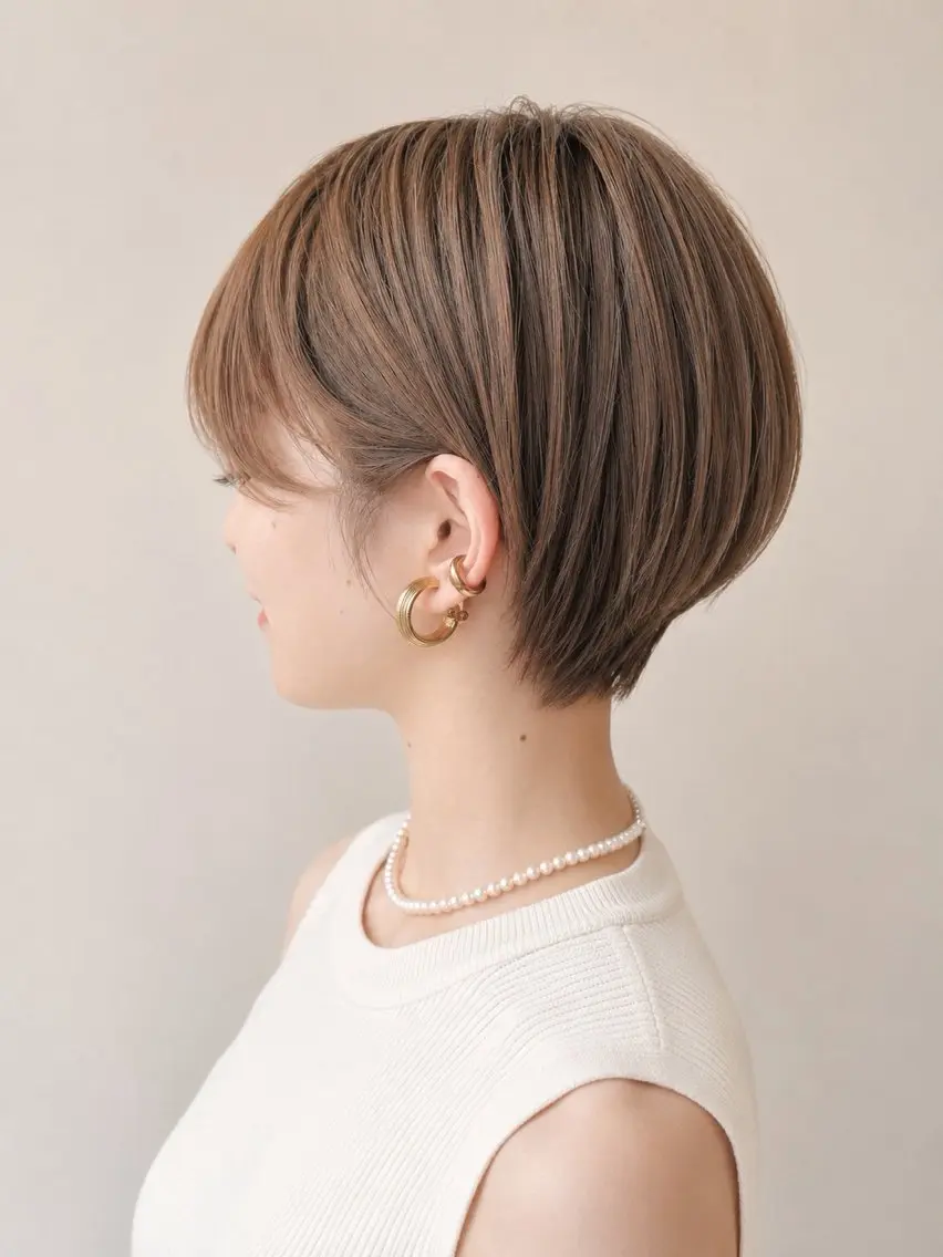 ショート カラー デザインカラー/ウル フカット/藤下慧大のヘアスタイル