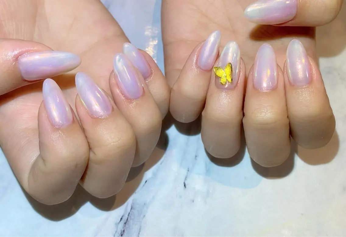 ネイル オーロラネイル Lino+ ネイル&よもぎ蒸しのネイルデザイン