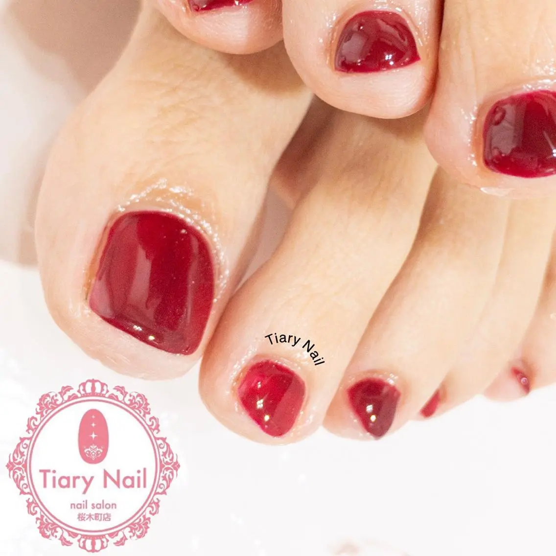 ネイル ボルドー TiaryNail まほのネイルデザイン