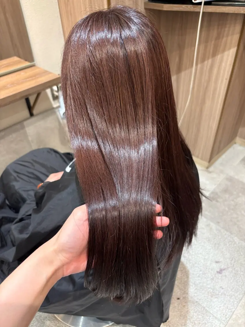 カラー ブラウンカラー ピンクカラー KASUMI  ྀི ﾓﾃﾞﾙ募集のヘアスタイル