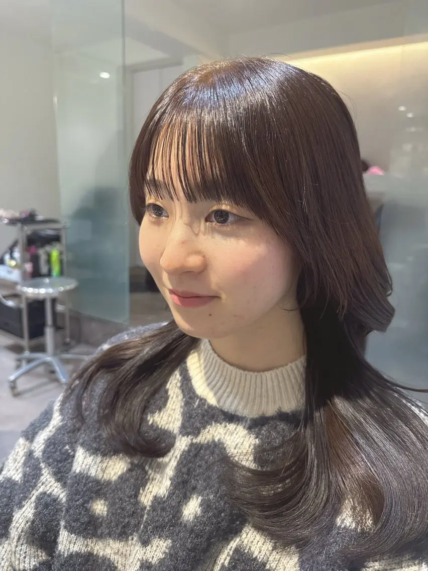 ミディアム カラー ブリーチ ブラウンカラー 透明感カラー モカブラウン ブリーチなしカラー カット ヘアカラー トリートメント 💎透明感カラー特化 💎TAISEIのヘアスタイル