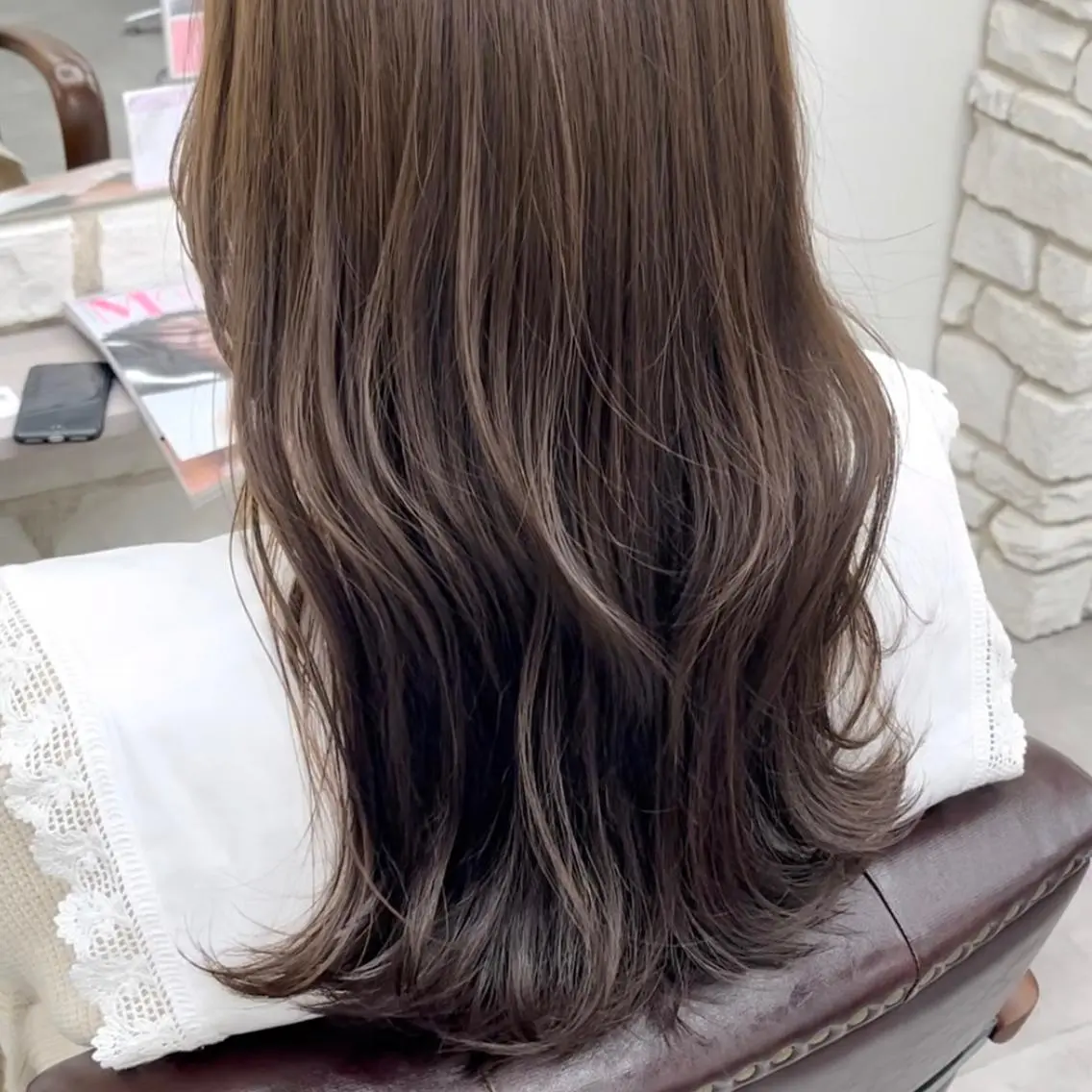 ロング カラー ベージュカラー カット ヘアカラー トリートメント 天王寺韓国ヘア✨ /髪質改善/小山歓実のヘアスタイル