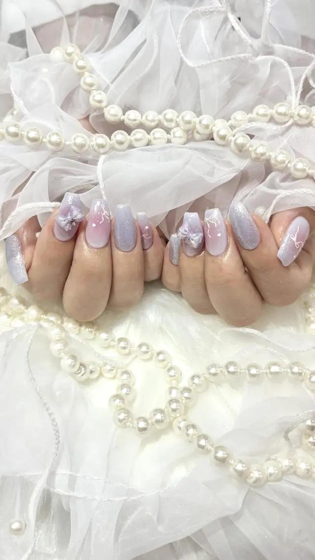 【HAND】オフあり🍒持ち込みデザイン90分コース(ストーン・バール・スタッズ15粒まで)※他パーツ別途料金の写真