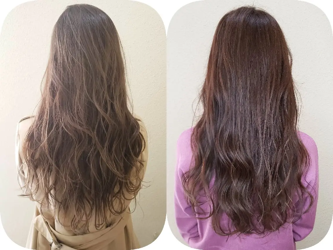 ロング パーマ ニュアンスパーマ カット パーマ トリートメント -Cream- クリーム町田店のヘアスタイル