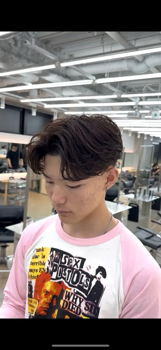 パーマ メンズ カット パーマ カット🔥パーマ特化 fifthりょう🔥のヘアスタイル