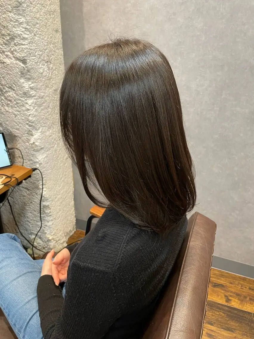 ミディアム カラー カット ヘアカラー ツヤ美髪💐 髪質改善/高山愛来のヘアスタイル