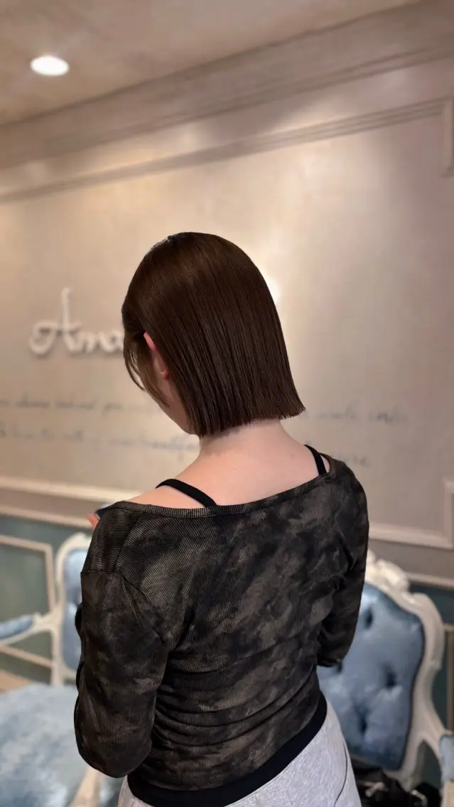 ショート カラー カット ヘアカラー トリートメント 吉祥寺|くすみ× 透明感|kazutoのヘアスタイル