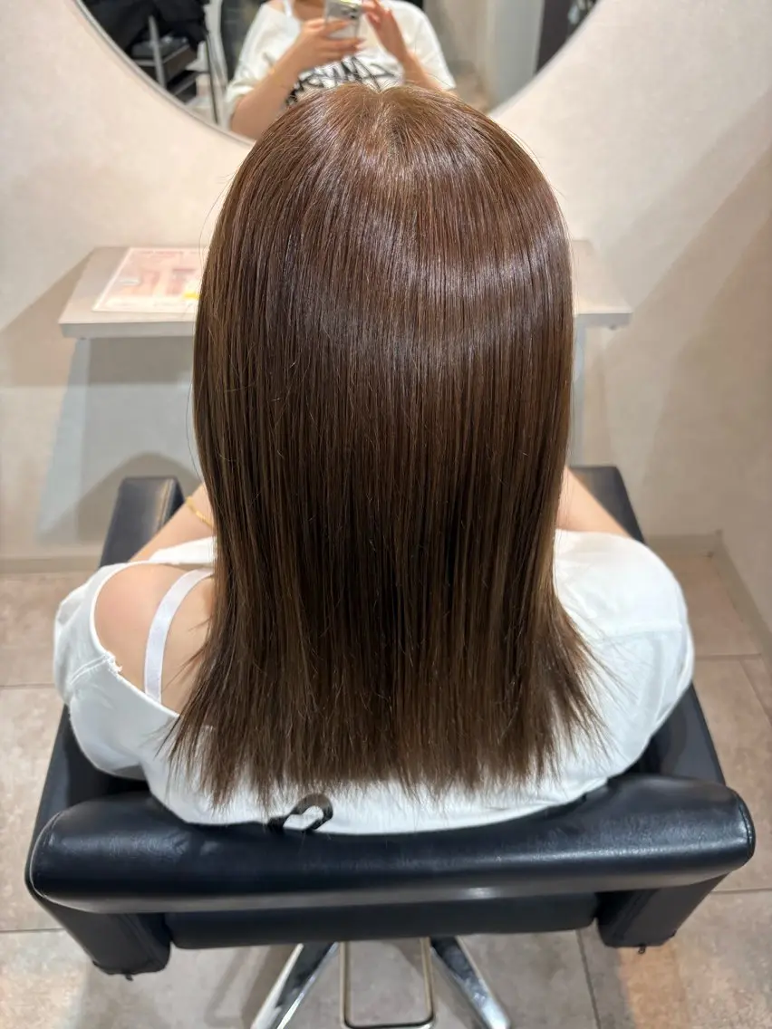 ミディアム カラー miu / 透明感カラー🫧のヘアスタイル
