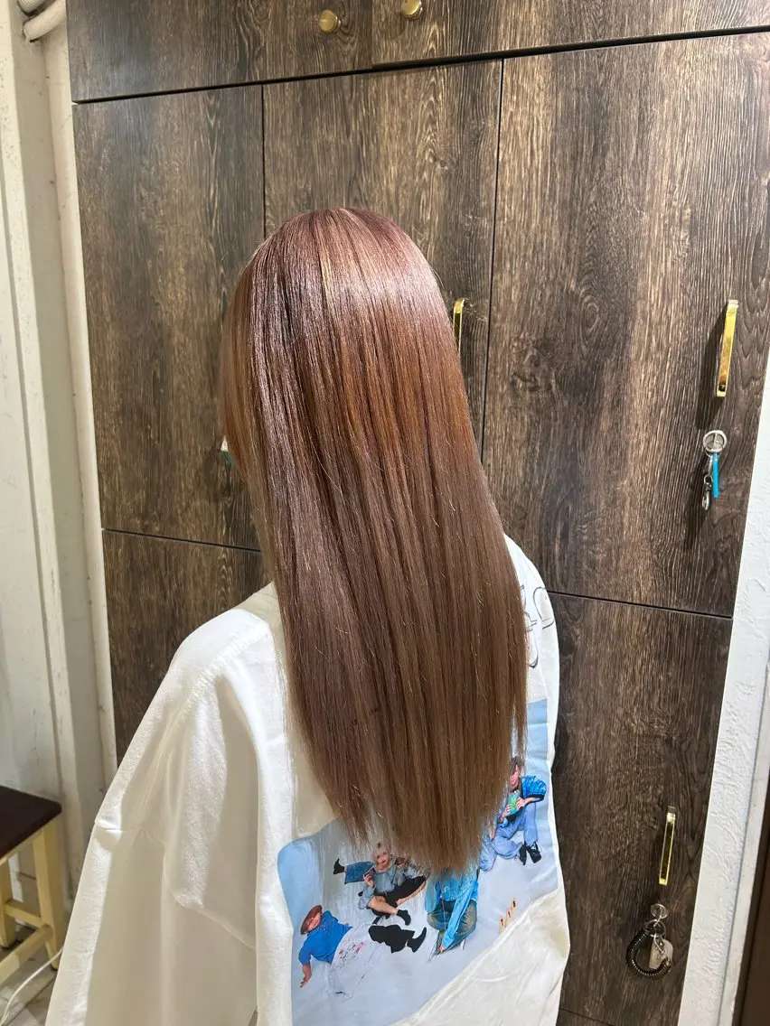 ロング カラー ベージュカラー ブリーチ ダブルカラー ヘアカラー 🩶MISA 🩶のヘアスタイル