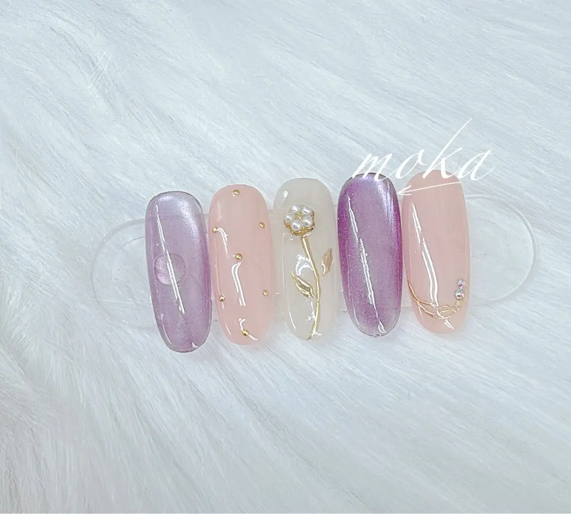 ネイル ハンドネイル ハンドケア 胡蝶蘭レディースサロ ンNailMOKAのネイルデザイン