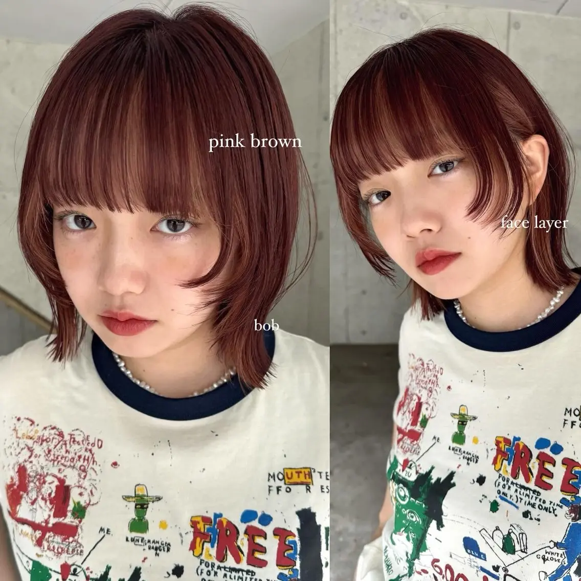 ショート カラー カット ヘアカラー トリートメント 松本優香/ボブ/ダ ブルカラー/髪質改善のヘアスタイル
