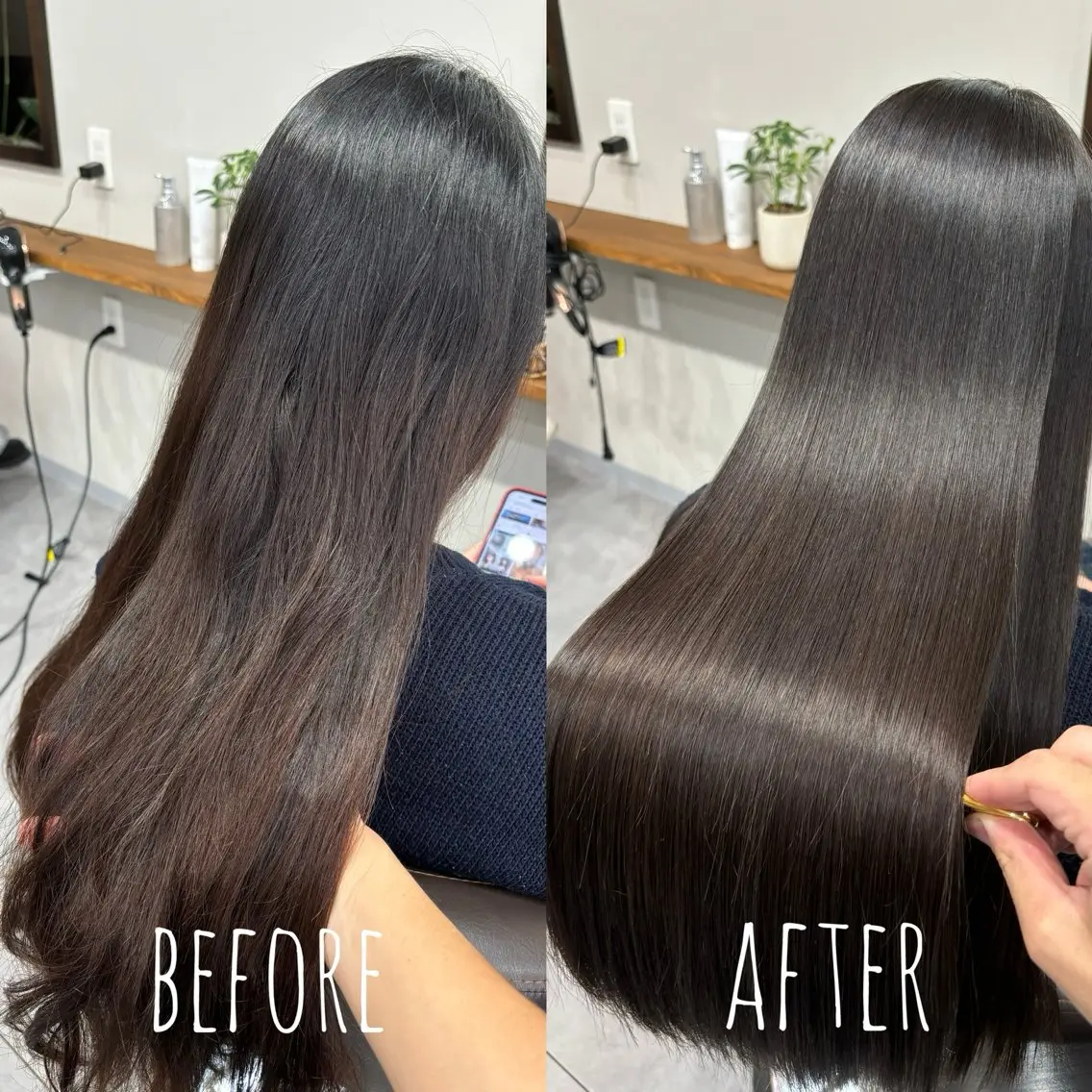 ロング カット 縮毛矯正 トリートメント 縮毛矯正、髪質改善／ 松田 龍之介のヘアスタイル