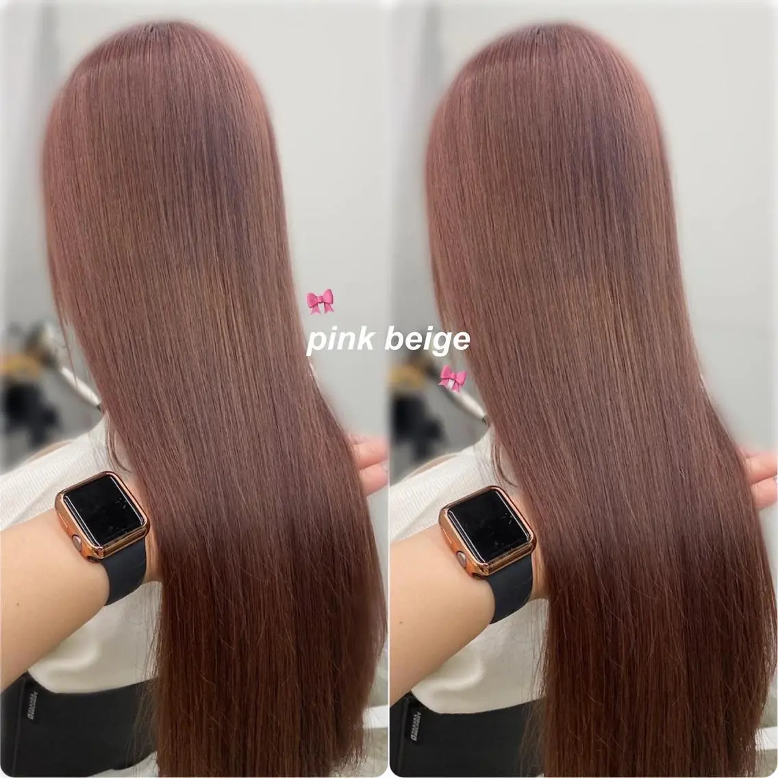 セミロング ヘアカラー トリートメント ナガイ アヤのヘアスタイル