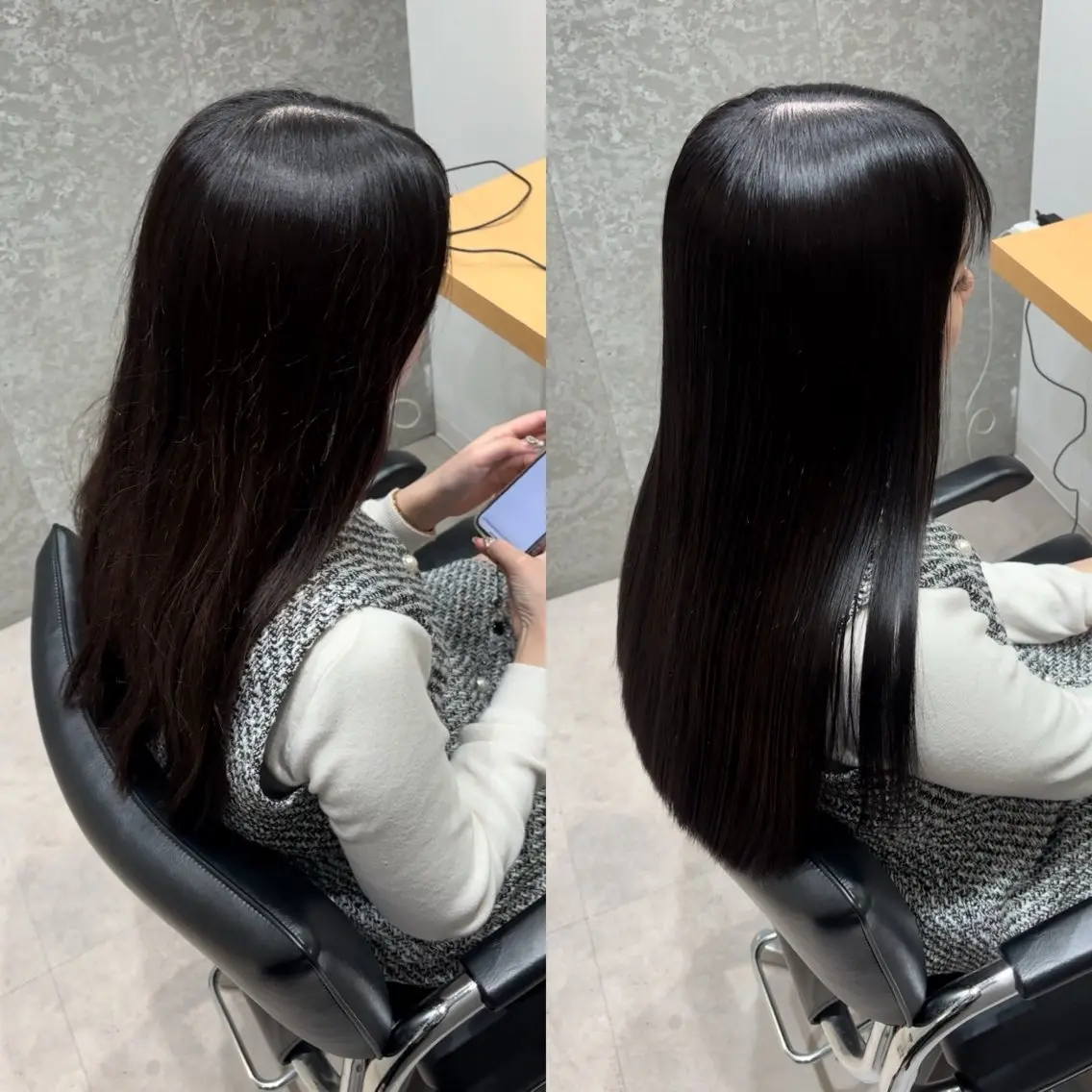 セミロング カラー アクアカラー 髪質改善 トリートメント カット ヘアカラー トリートメント 髪質改善ヘアケア 艶髪特化/上田のヘアスタイル