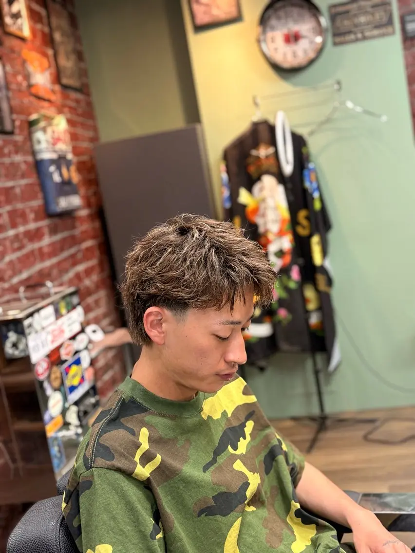 パーマ メンズ カット パーマ 森 将綺のヘアスタイル