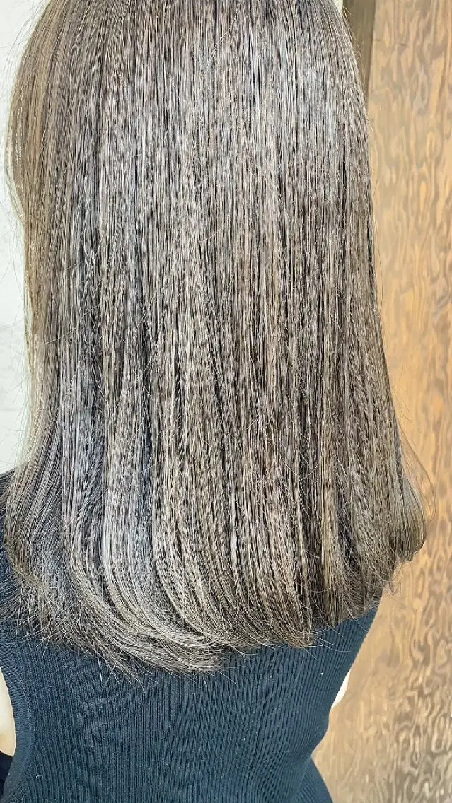 カラー ヘアカラー トリートメント 束感まつぱ🫧 なつき🫧のヘアスタイル