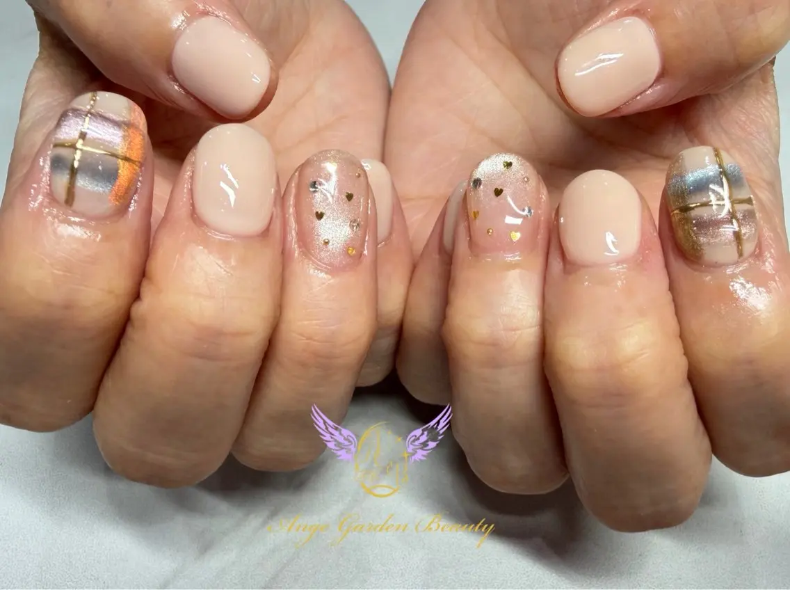 ネイル マグネットネイル ハンドネイル AngeGarden Beautymihoのネイルデザイン
