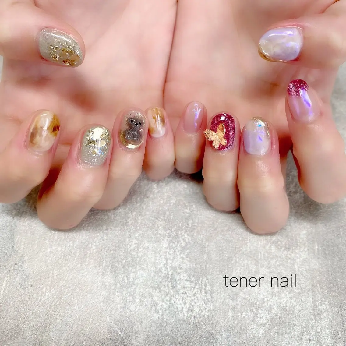 ネイル ニュアンスネイル ハンドネイル テネルネイル tener nailのネイルデザイン