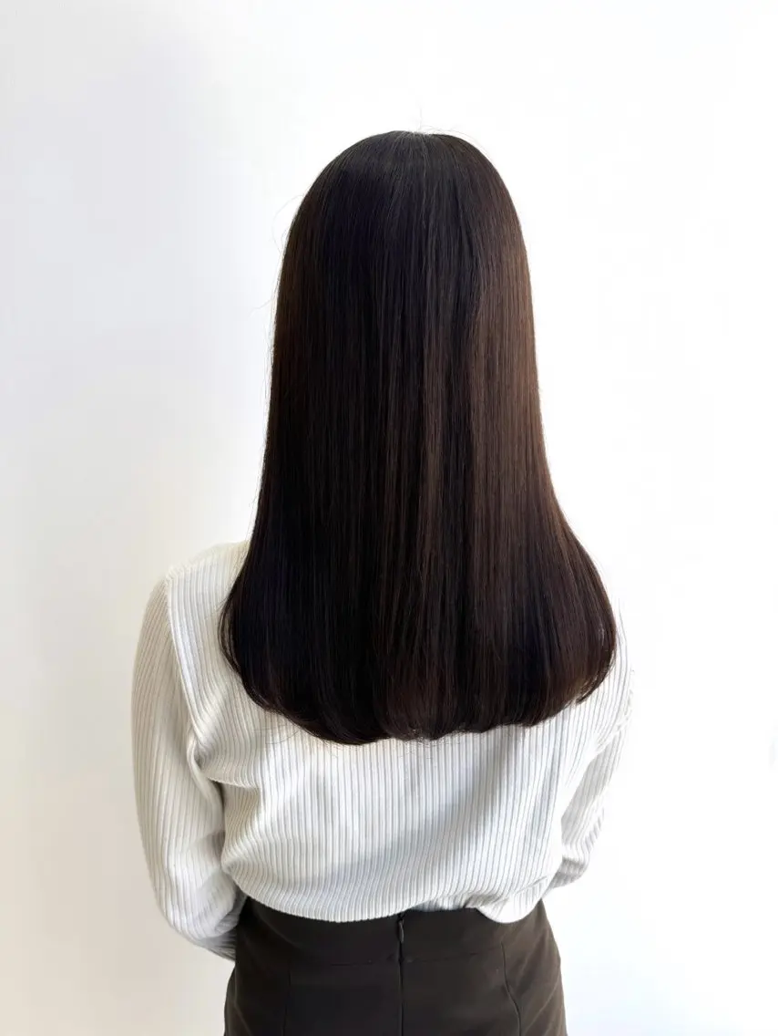 ミディアム カラー ヘアアレンジ ヘアカラー トリートメント ✨艶髪✨ 吉田誠のヘアスタイル