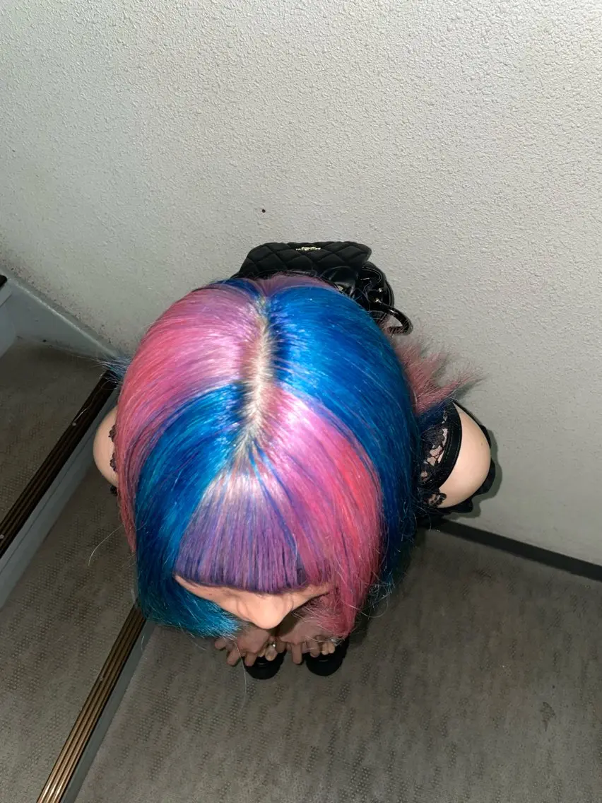 当日予約🆗❤️レディース限定❤️ブリーチで作るデザインカラー✩.*˚🧬他とは違うヘアスタイルにしたい方にオススメの写真