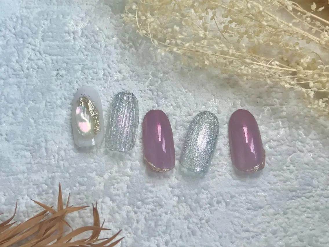 ネイル ジェルネイル キラキラネイル メンズネイル パラジェル 夏ネイル kiki nail たまプラーザのネイルデザイン