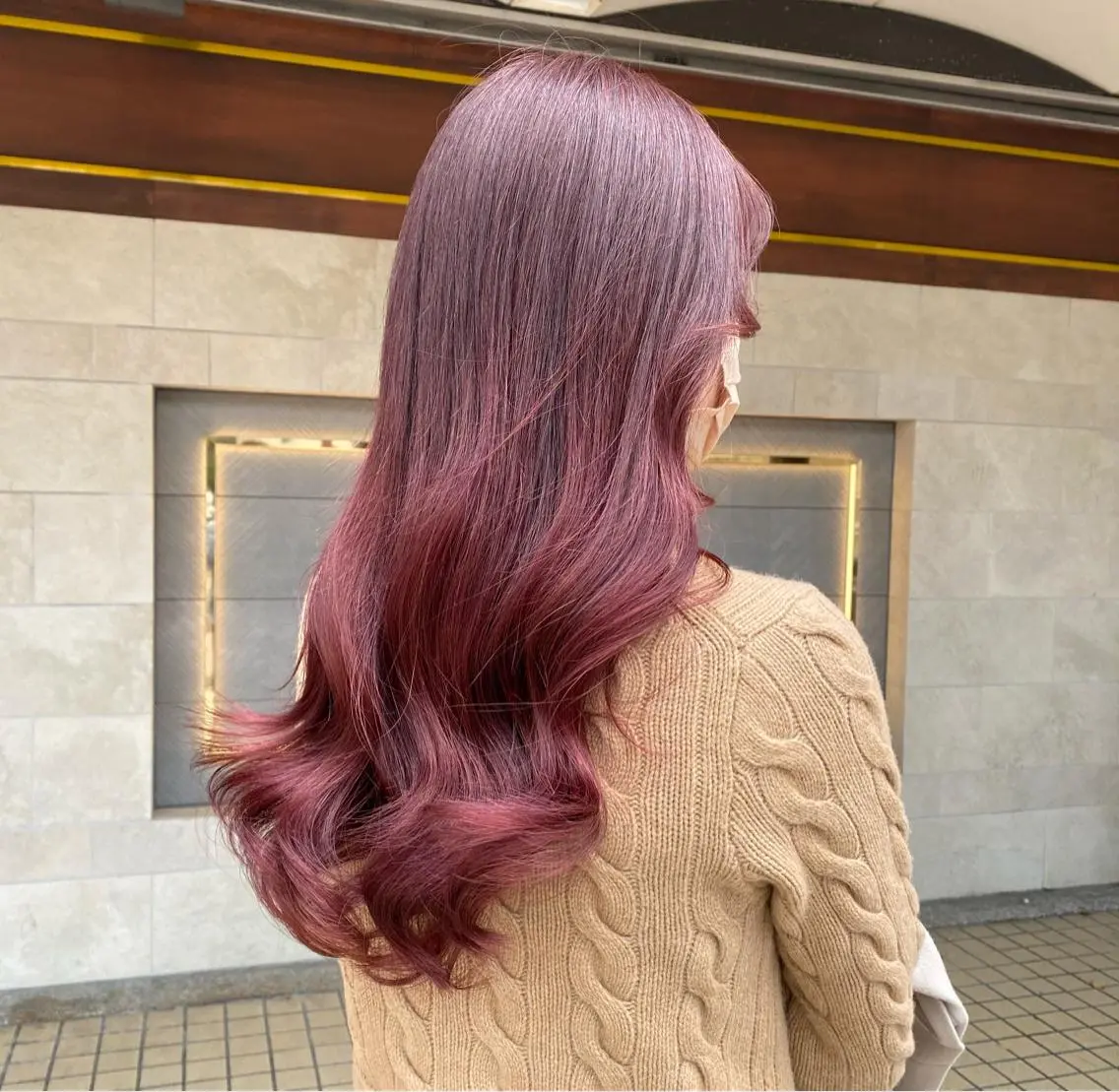 ロング カラー ブリーチ ブラウンカラー ラベンダーカラー ブリーチなしカラー ピンクカラー Erina レイヤー/似合わせ♡のヘアスタイル