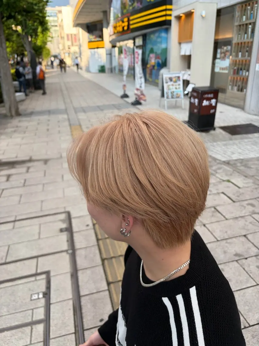 カラー メンズ メンズブリーチ ブリーチ ヘアカラー りゅうせい ／モデル募集中のヘアスタイル