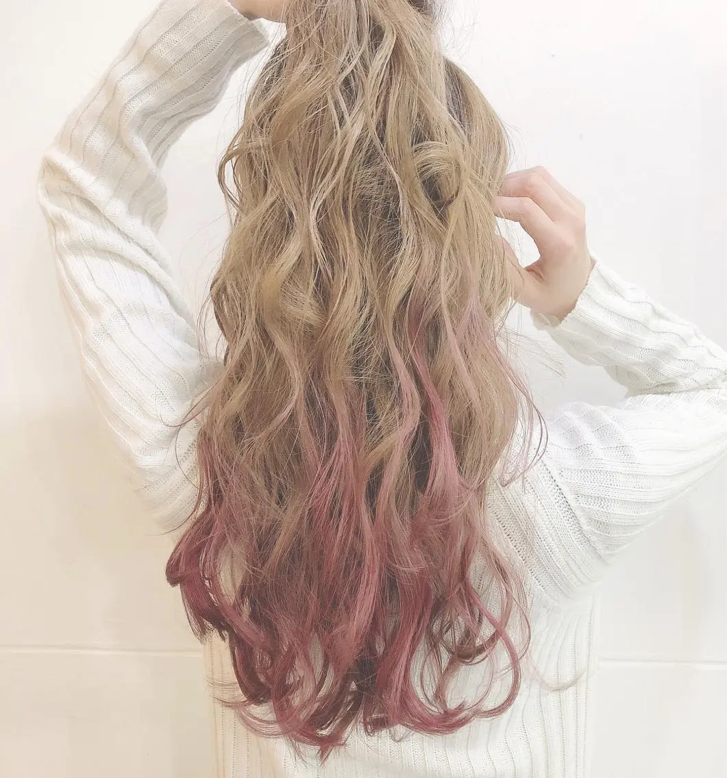 ロング ヘアカラー トリートメント 吉田 典弘のヘアスタイル