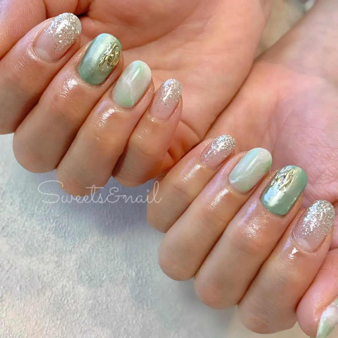 ネイル マットネイル ニュアンスネイル Sweets& nail みなこのネイルデザイン