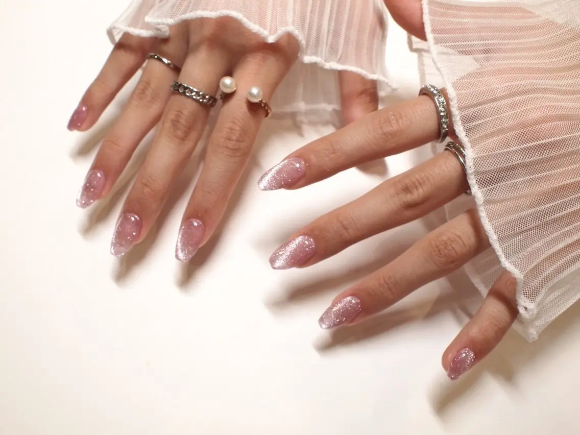 ネイル フラッシュネイル マグネットネイル マグネットワンカラー ワンカラーネイル 【ORGAN】 nailのネイルデザイン