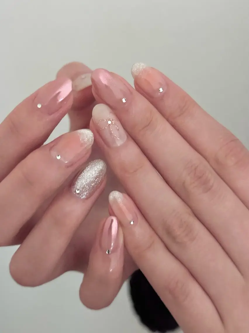 ネイル バレンタイン ハンドネイル jeu nail.のネイルデザイン
