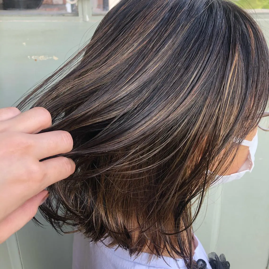 ミディアム やました りなのヘアスタイル