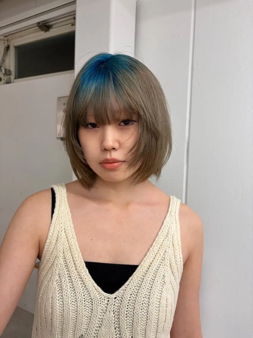 ショート カラー ヘアアレンジ ダブルカラー 小島千夏のヘアスタイル