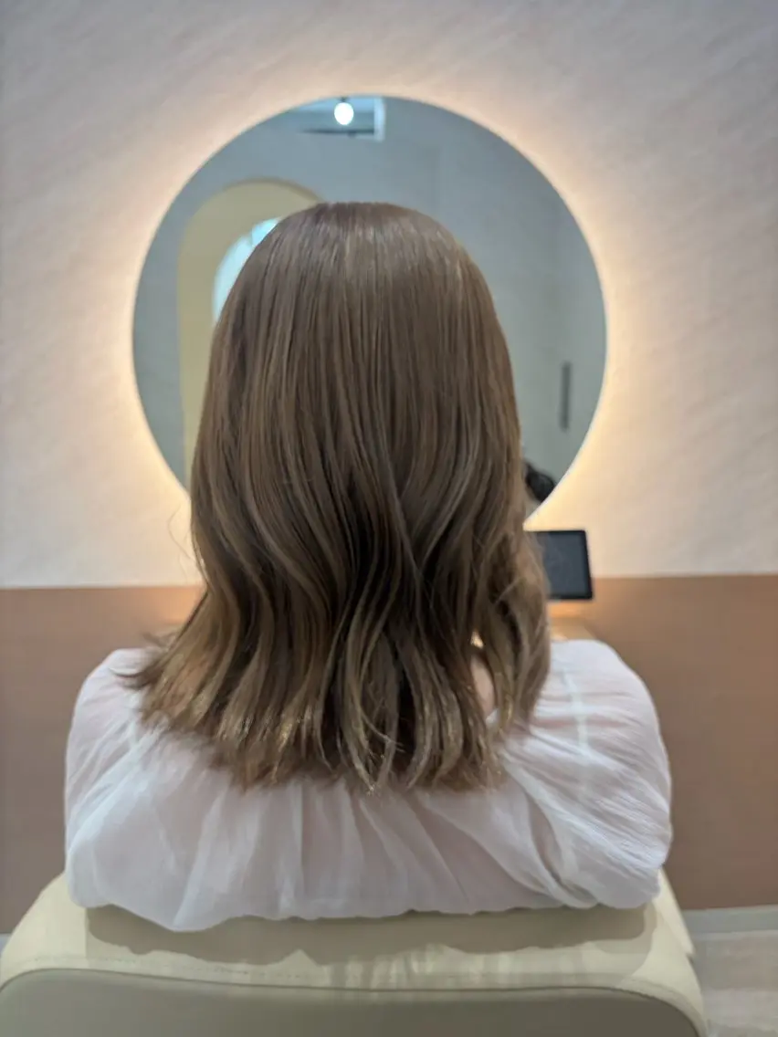 セミロング くせ毛 髪質改善 ヘアカラー 大人ヘア✨髪質改善 ✨艶髪*今泉のヘアスタイル
