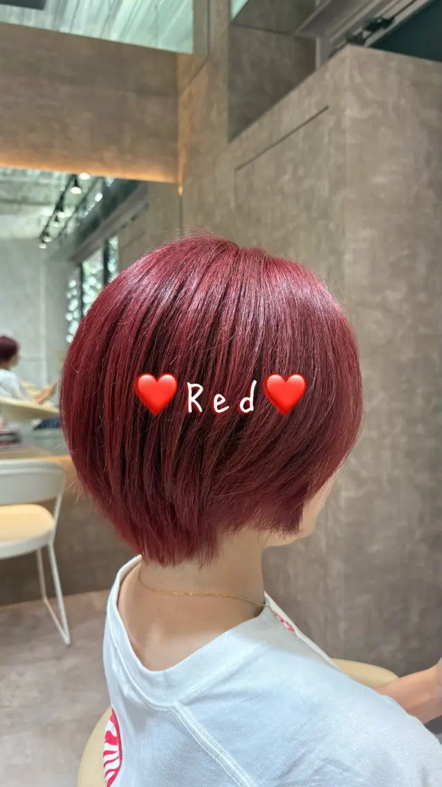 ショート ヘアカラー 🌈艶髪縮毛矯正/ くるみ🕒のヘアスタイル