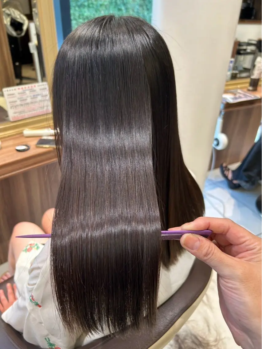 ロング パーマ 髪質改善 縮毛矯正 カット 縮毛矯正 トリートメント 💎縮毛矯正💎 髪質改善・店長 伊藤のヘアスタイル