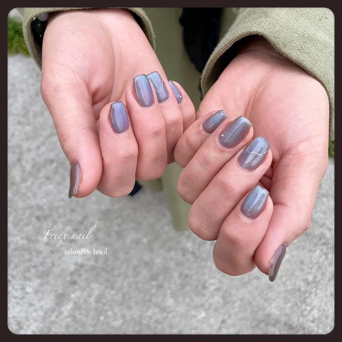 ネイル マグネットネイル ハンドネイル ハンドケア freex nail /ニュアンス/個性派のネイルデザイン