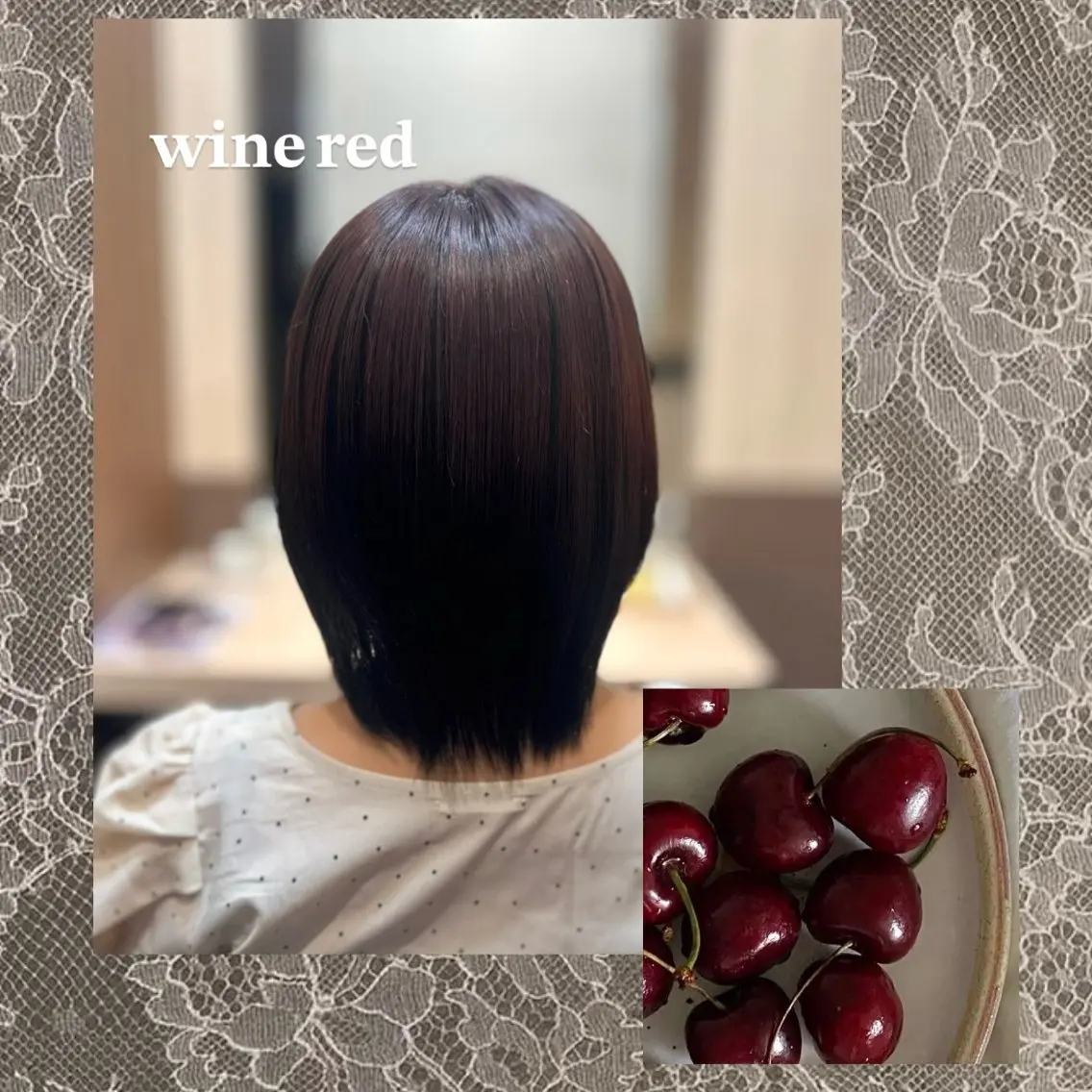 カラー レッドカラー ヘアカラー 阿部 さくらのヘアスタイル