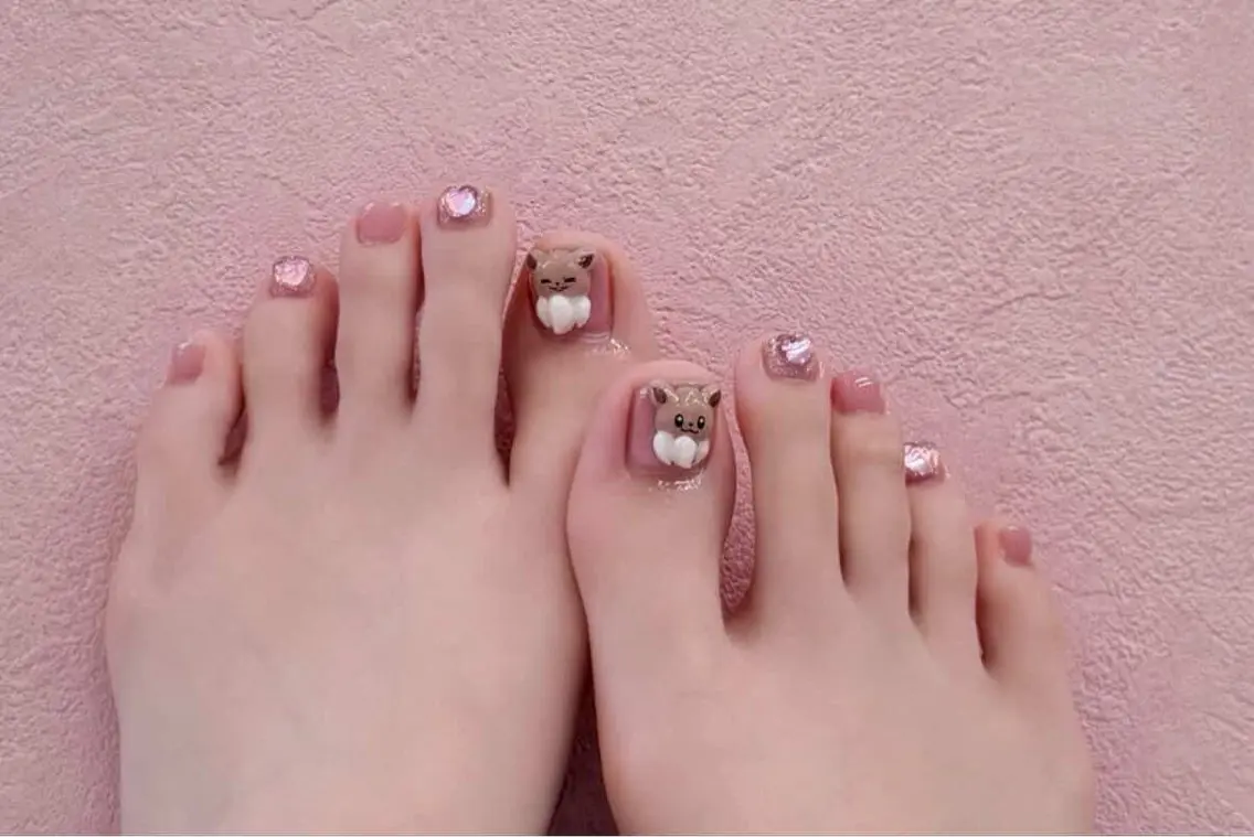 ネイル 持ち込み フットネイル 🍁nail. kaede🍁のネイルデザイン