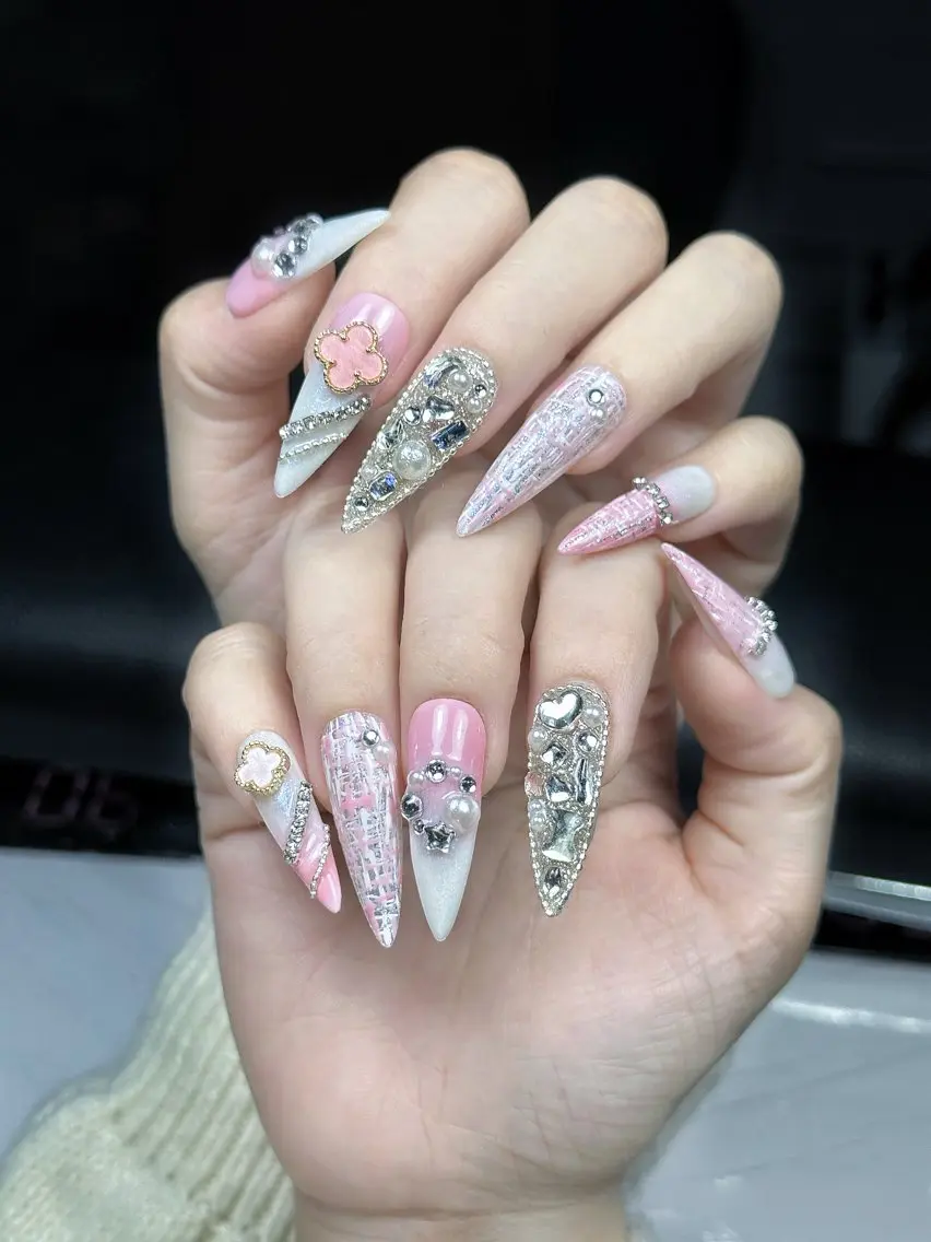 ロング AME29 ネイルサロンのネイルデザイン