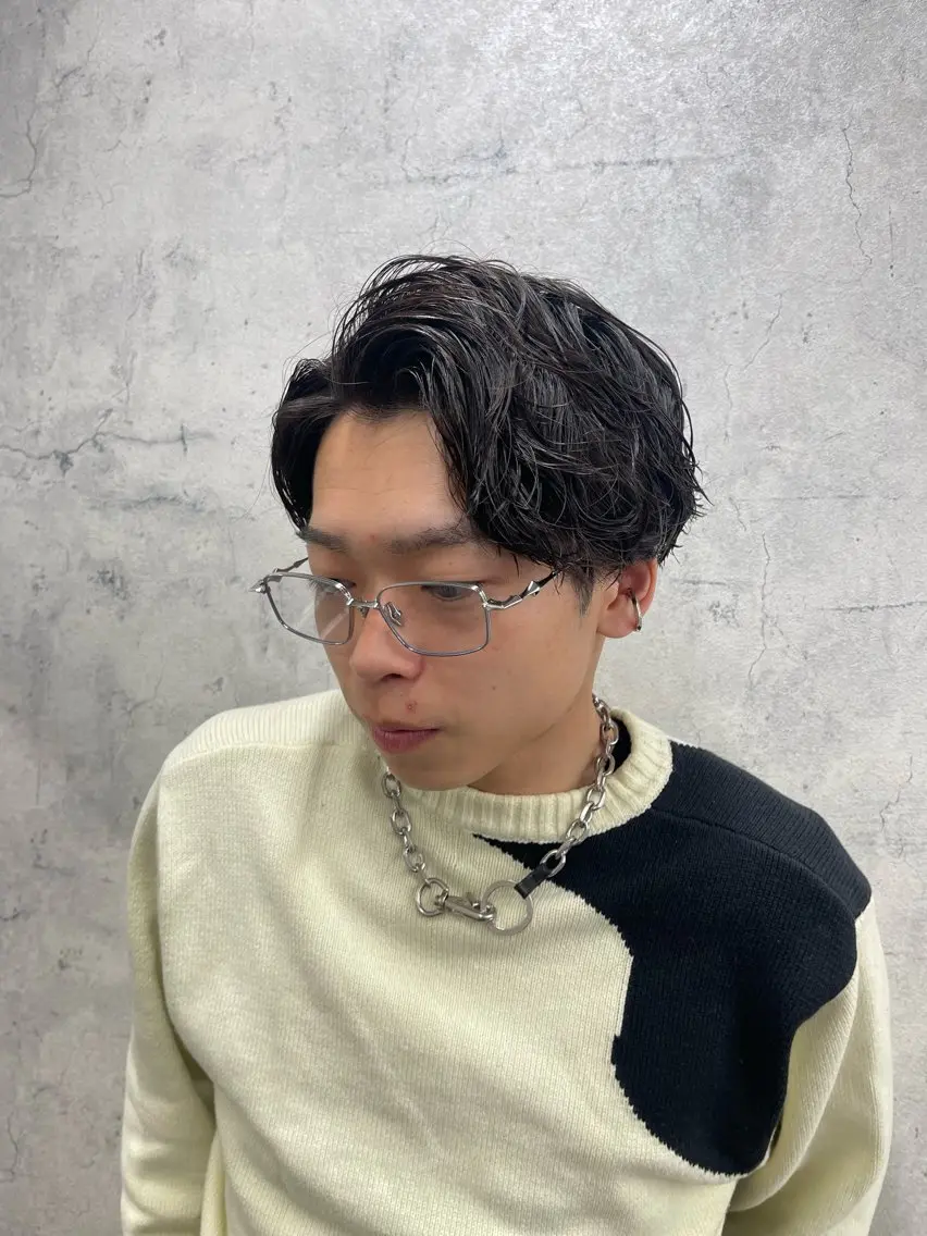 パーマ メンズ カット パーマ ✨メンズ支持率no1 野上✨のヘアスタイル