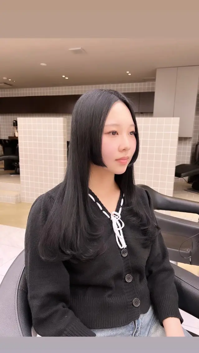 ロング カラー パーマ ヘアアレンジ メンズ 上品＆韓国風 🥀海心🥀のヘアスタイル