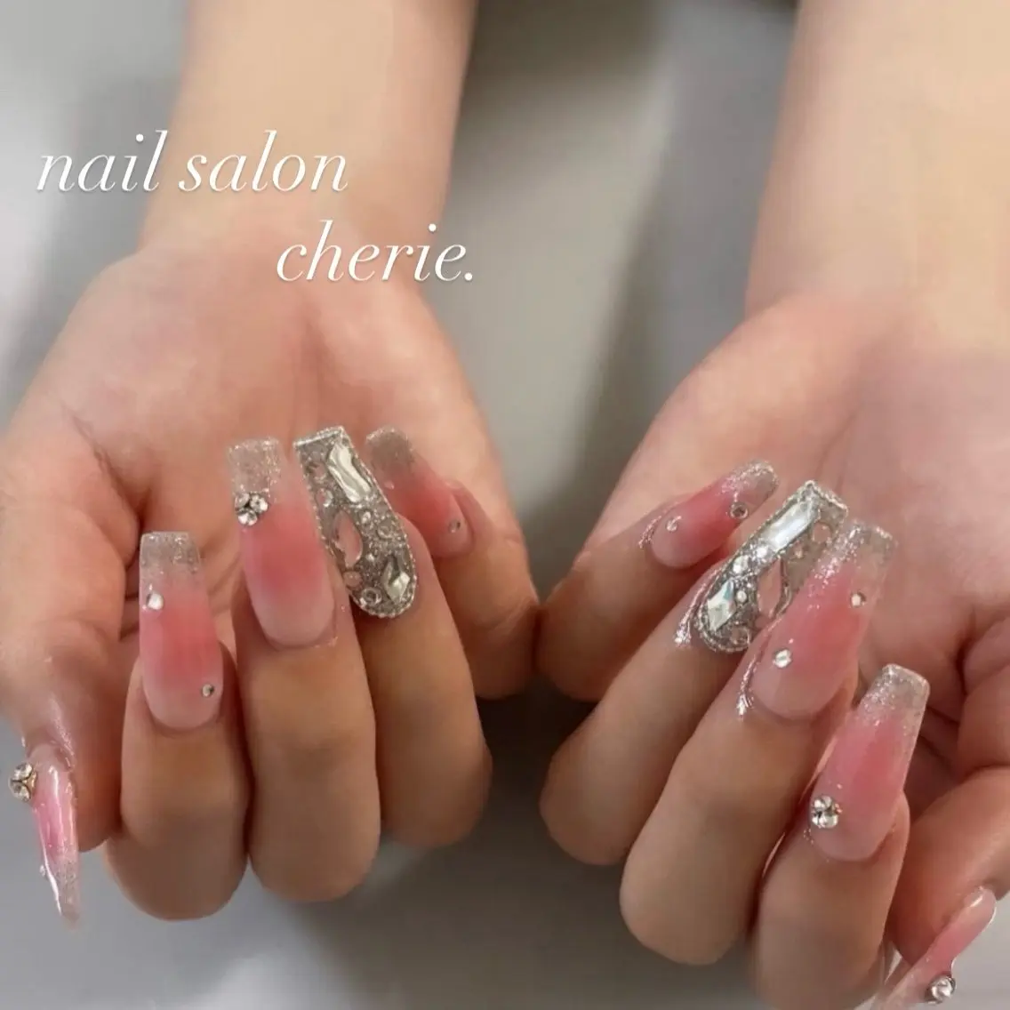 ネイル チークネイル マグネットネイル ハンドネイル nail salon cherieのネイルデザイン