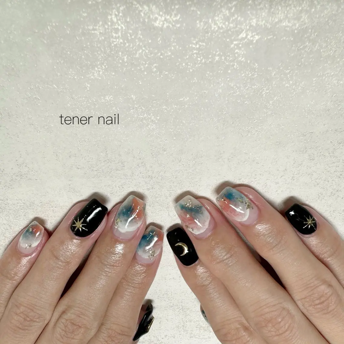 ネイル 大理石ネイル(マーブル) ハンドネイル テネルネイル tener nailのネイルデザイン