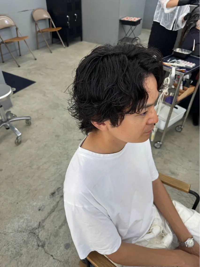 ショート パーマ メンズ メンズ専門サロン wokeのヘアスタイル
